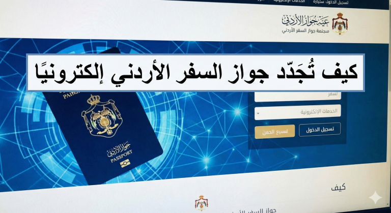 كيف أجدد جواز السفر الأردني إلكترونيًا؟