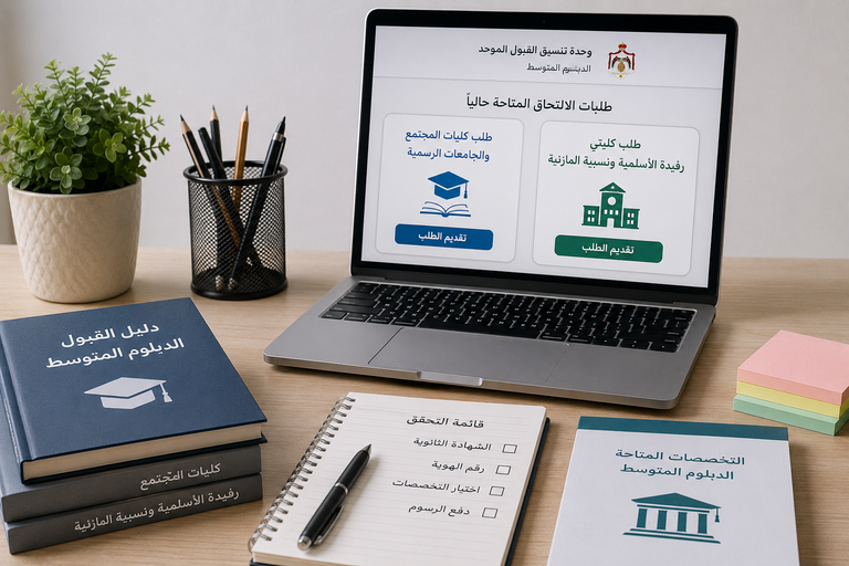 القبول الموحد للدبلوم 2026: آخر موعد للتقديم والدفع لكليات المجتمع ورفيدة ونسيبة